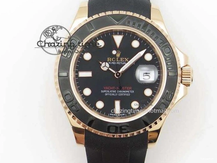 EDITION DAYTONA STRAP 116518 DIAL 1:1 YG BLACK RUBBER APSF ON SH4130 BEST OYSTERFLEX 0426